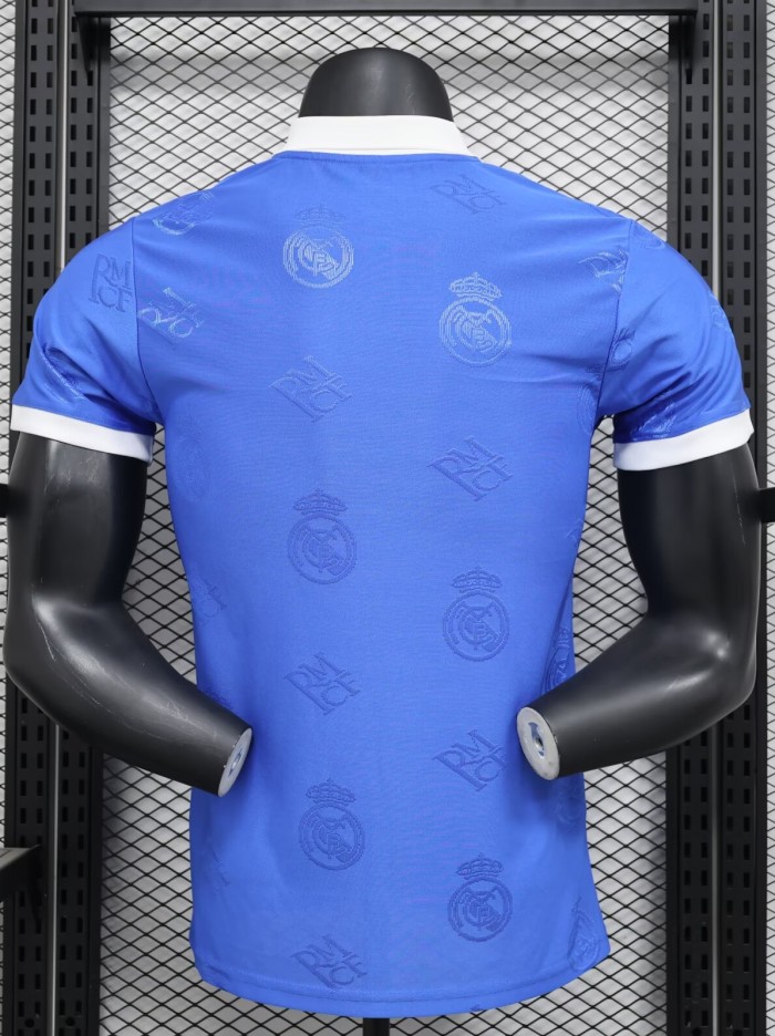 25-26 Real Madrid Blue Special Edition Player Version Training Shirts