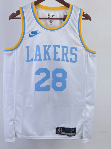 22-23 LAKERS HACHIMURA #28 White Retro Top Quality Hot Pressing NBA Jersey