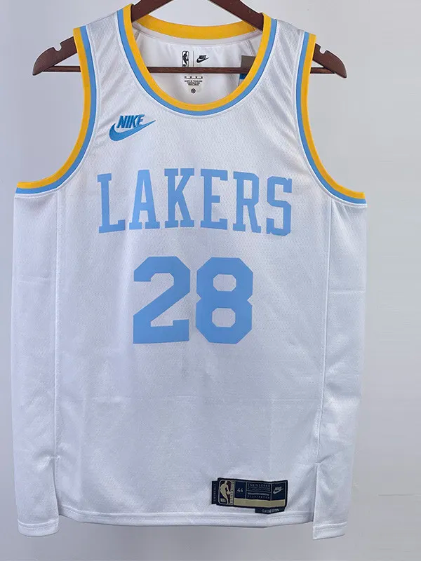22-23 LAKERS HACHIMURA #28 White Retro Top Quality Hot Pressing NBA Jersey
