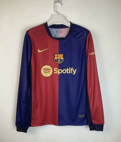 24-25 Barcelona Home Long sleeves Soccer Jersey