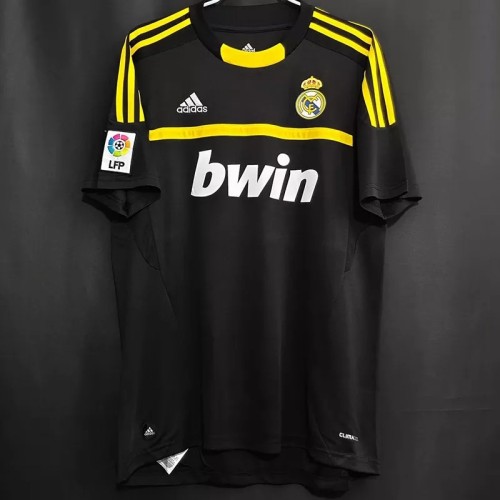 2011-2012 Real Madrid Black GoalKeeper Retro Soccer Jersey
