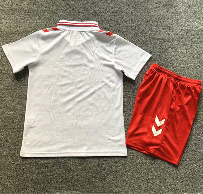 2024 Denmark European Cup Away Kids Soccer Jersey