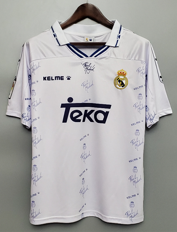1994-1996 Real Madrid Home Retro Soccer Jersey