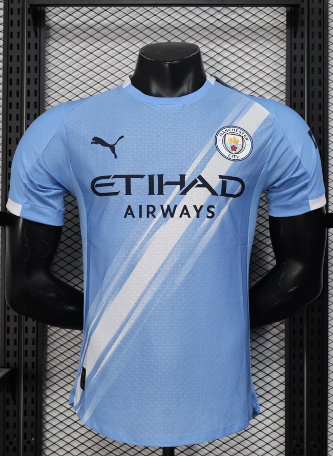 25-26 Manchester City Home Player Version Soccer Jersey