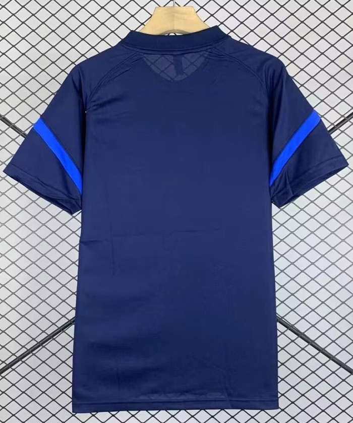 24-25 Italy Royal Blue Polo Short Sleeve