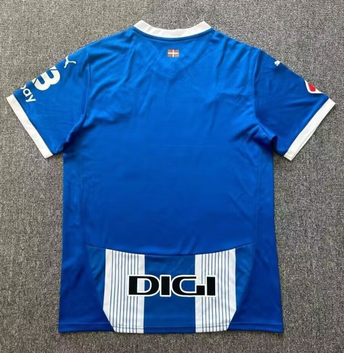 24-25 Deportivo Alavés Home Fans Soccer Jersey