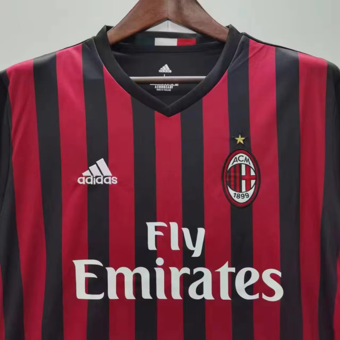 2016-2017 AC Milan Home Retro Soccer Jersey