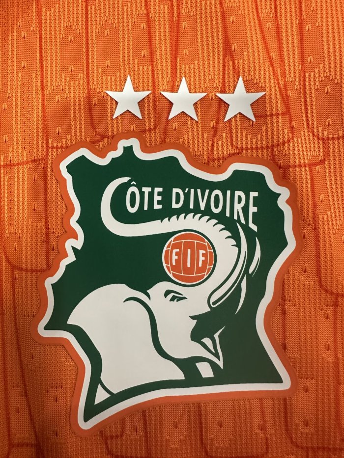 24-25 Cote d'Ivoire Home Players Version Soccer Jersey