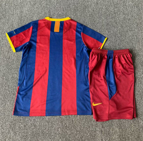 2010-2011 Barcelona Home Retro Kids Soccer Jersey
