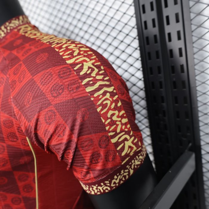 25-26 Bayern Red 125th Anniversary Player Version Soccer Jersey