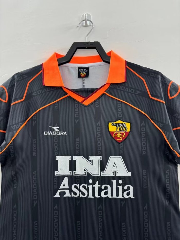 1999-2000 Roma Away Retro Soccer Jersey