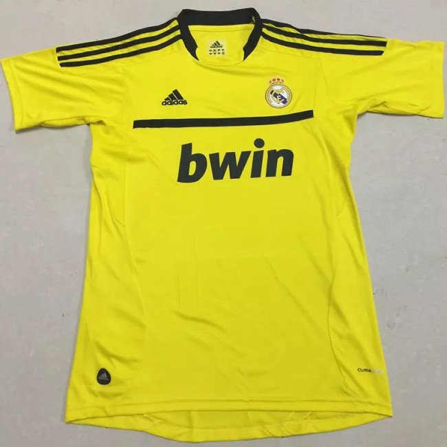 2011-2012 Real Madrid yellow Retro Soccer Jersey