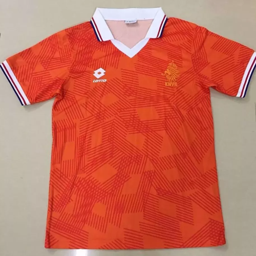 1991-1992  Netherlands Home Retro Soccer Jersey