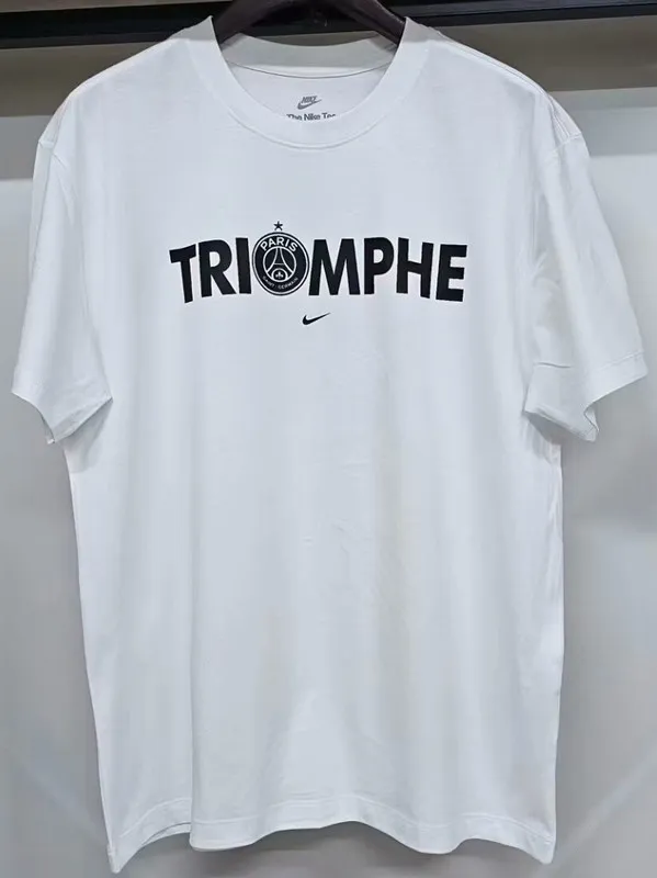 25-26 Paris Saint-Germain White High Quality Casual T-Shirt #圆领