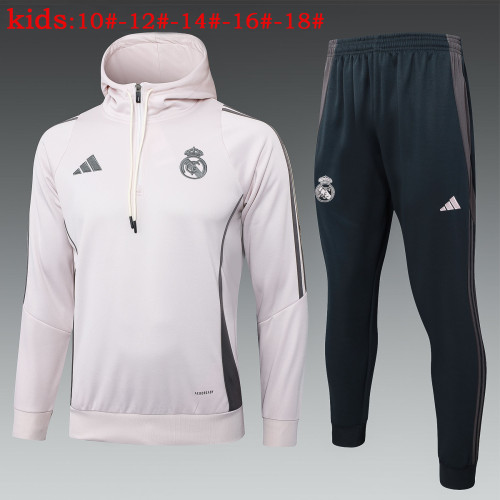 25-26 Real Madrid High Quality Kids Hoodie Jacket Tracksuit
