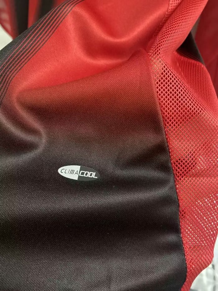 2004-2005 AC Milan Home Long sleeves Retro Soccer Jersey