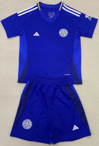 24-25 Leicester City Home Kids Soccer Jersey