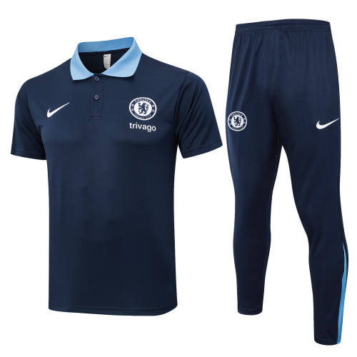24-25 Chelsea High Quality Polo Tracksuit