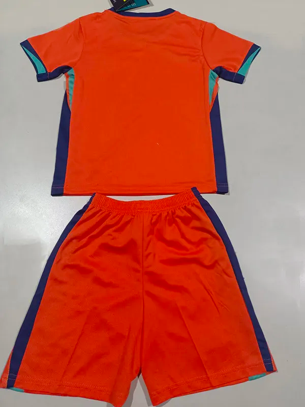 2024  Netherlands European Cup Home Kids Soccer Jersey