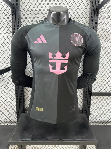 25-26 Inter Miami Away Long Player Version Soccer Jersey 长袖