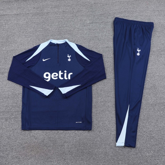 24-25 Tottenham Hotspur High Quality Half Pull Tracksuit