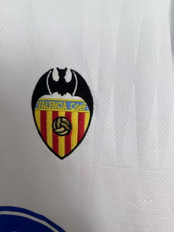1996-1997 Valencia Home Retro Soccer Jersey
