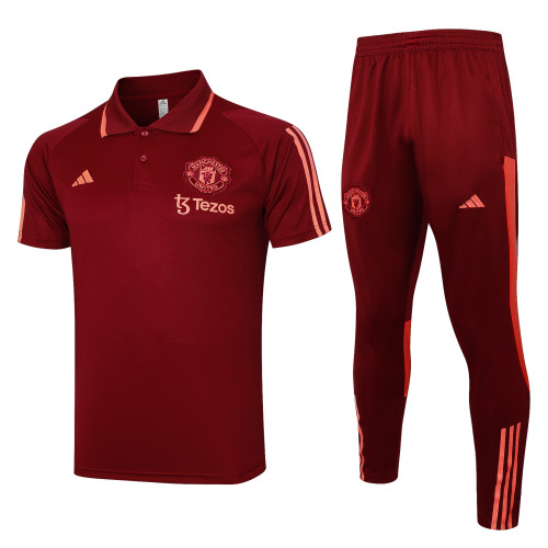 23-24 Manchester United High Quality Polo Tracksuit