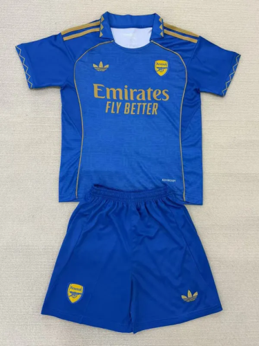 25-26 Arsenal Blue Concept Edition Kids Soccer Jersey