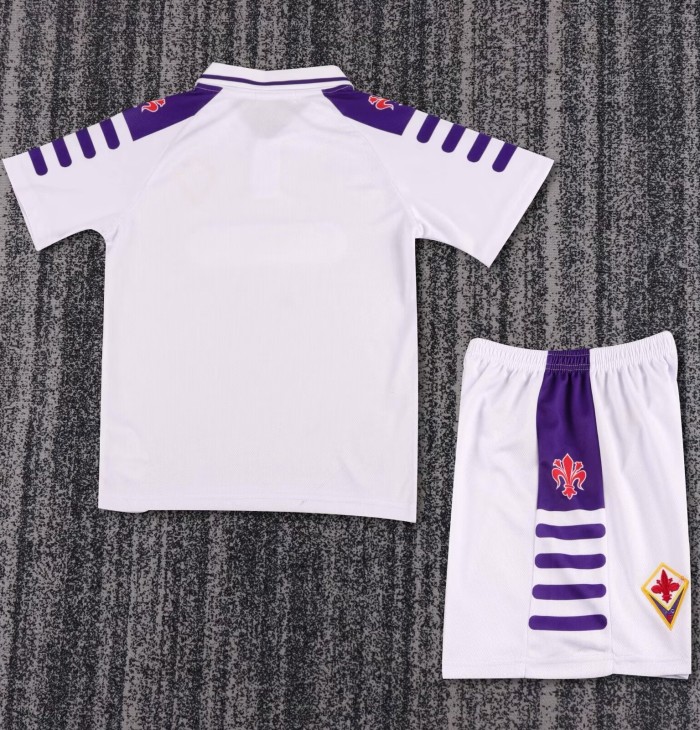 1998-1999 Fiorentina Away Retro Kids Soccer Jersey