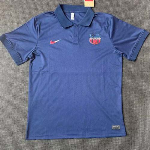 21-23 Barcelona Royal Blue Classic Polo Short Sleeve (粉红标)