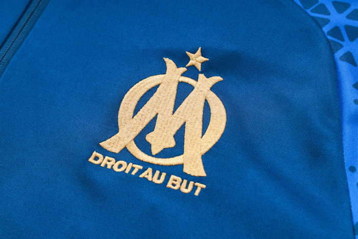 23-24 Marseille High Quality Half Pull Tracksuit