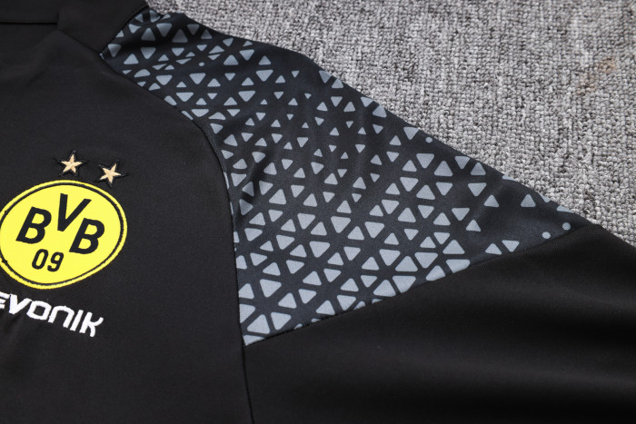 23-24 Dortmund High Quality Half Pull Tracksuit