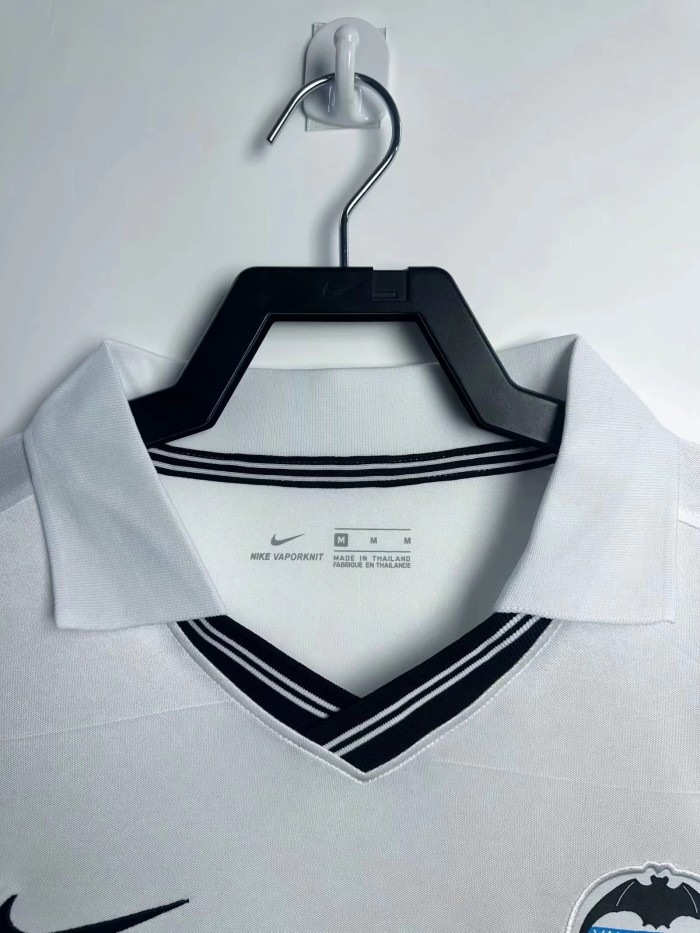 2000-01 Valencia Home Retro Soccer Jersey