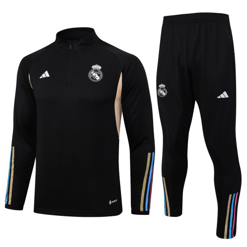 23-24 Real Madrid High Quality Half Pull Tracksuit