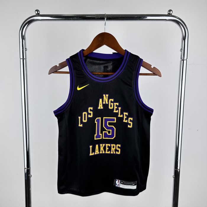 2024 LAKERS REAUES #15 Top Quality Hot Pressing Kids NBA Jersey