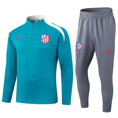 24-25 Atlético Madrid High Quality Half Pull Tracksuit
