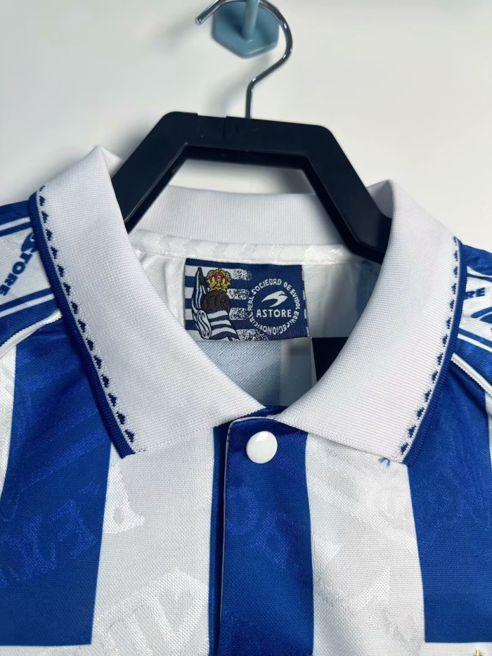 1994-1995 Real Sociedad Home Retro Soccer Jersey