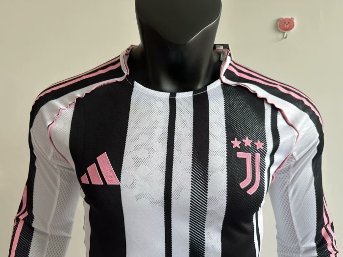 25-26 Juventus Home Long sleeves Player Version Soccer Jersey