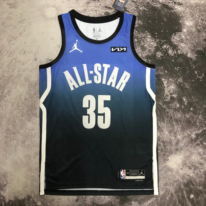 2023 ALL STAR DURANT #35 Blue Top Quality Hot Pressing NBA Jersey