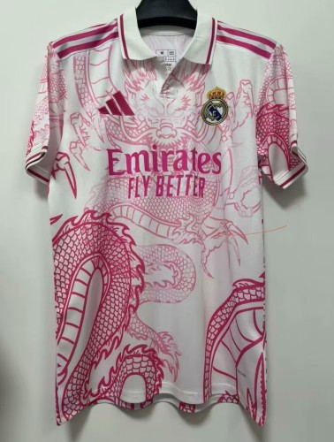 25-26 Real Madrid White Pink Special Edition Training Shirts