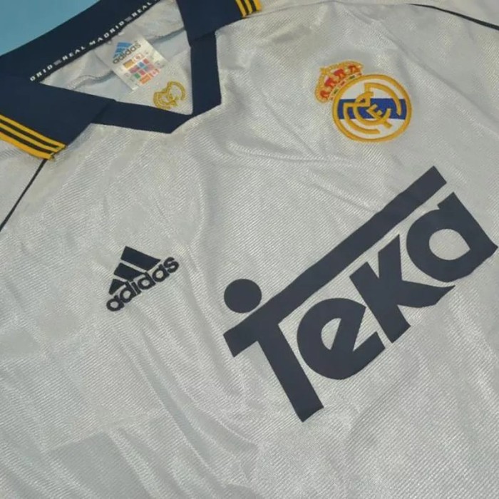 1999-2000 Real Madrid Home Retro Soccer Jersey