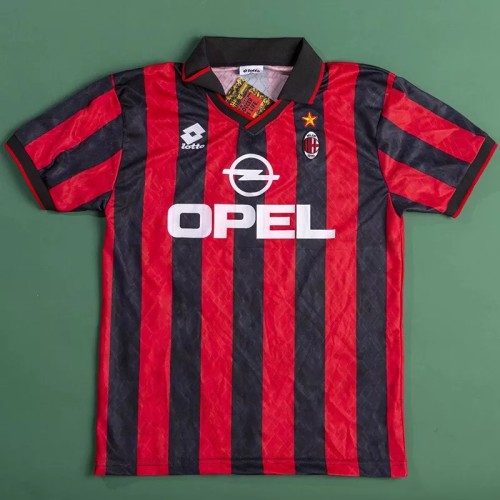 1995-1996 AC Milan Home Retro Soccer Jersey