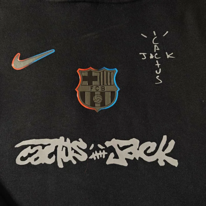 25-26 Barcelona Black Hoody (加绒)