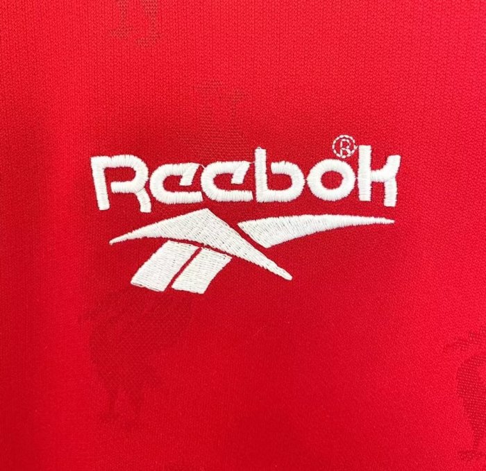 1996-1997 Liverpool Home Long Sleeve Retro Soccer Jersey