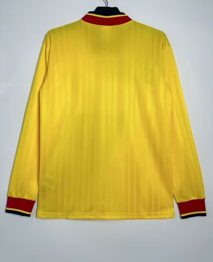 1993-1994 Arsenal Away Long Sleeve Retro Soccer Jersey