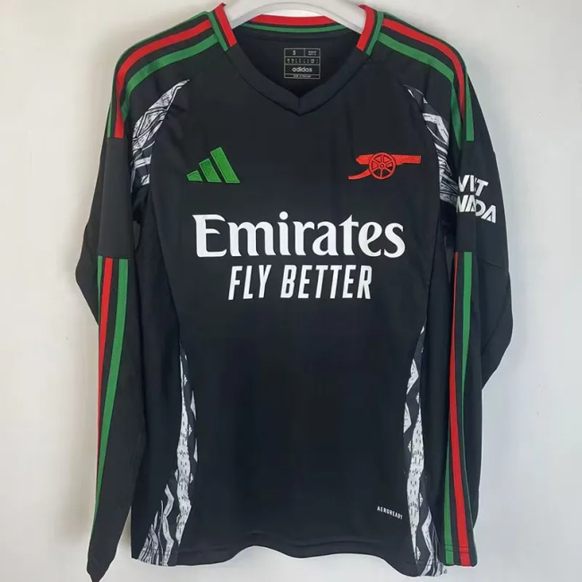 24-25 Arsenal Away Long Sleeve Soccer Jersey