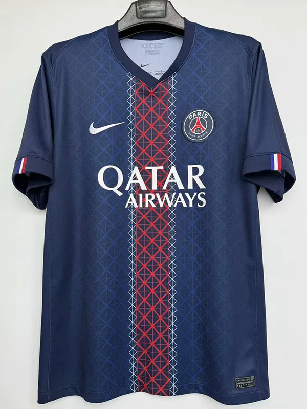 25-26 Paris Saint-Germain Home Print Paris Los Angeles XO Fans Soccer Jersey
