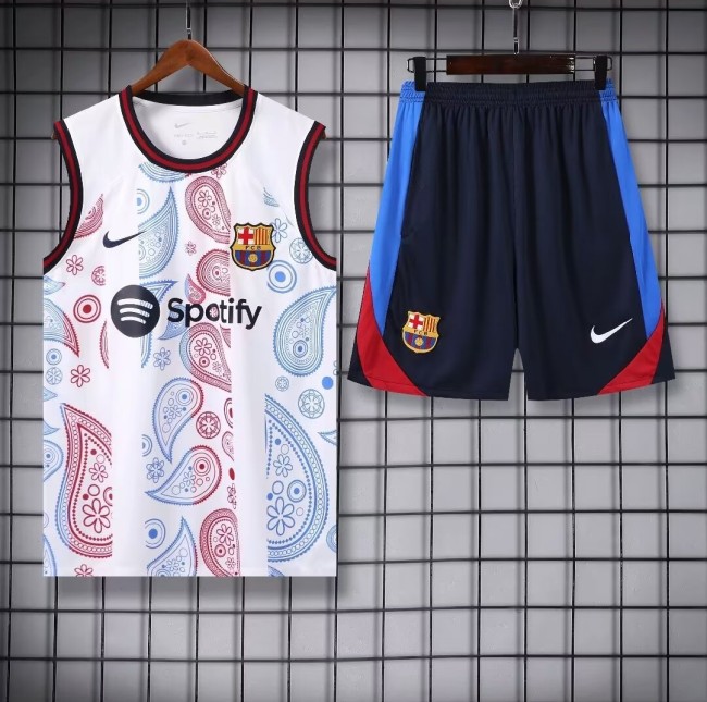 24-25 Barcelona High Quality Tank Top And Shorts Suit