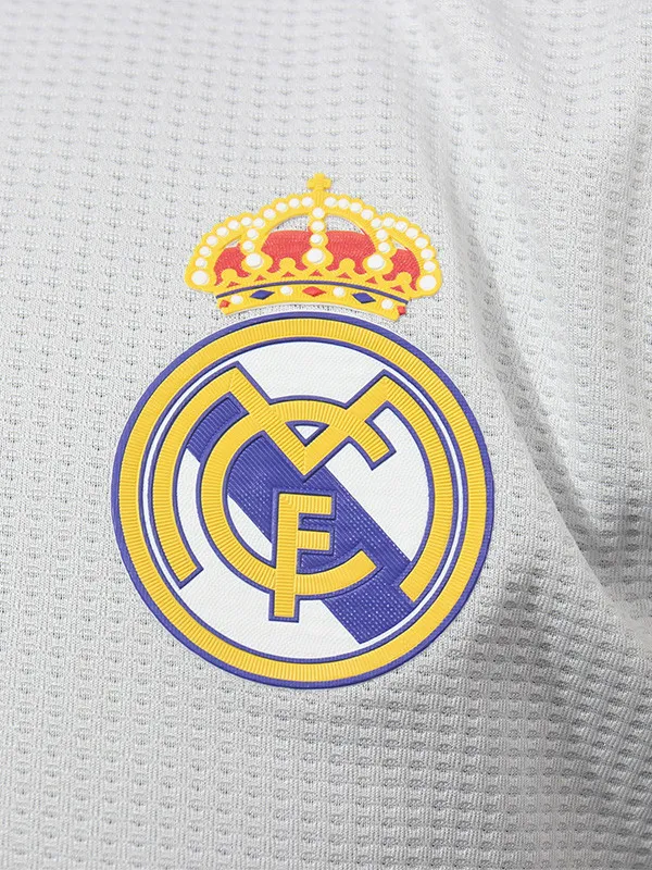 2019-2020 Real Madrid Home Player Version  Long Sleeve Retro Soccer Jersey 长袖球员