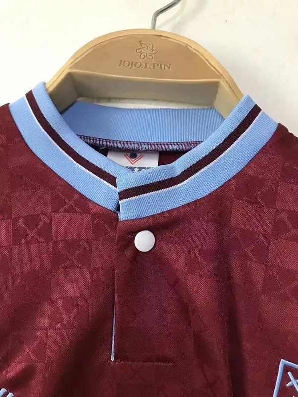 1989-1990 West Ham Home Retro Soccer Jersey